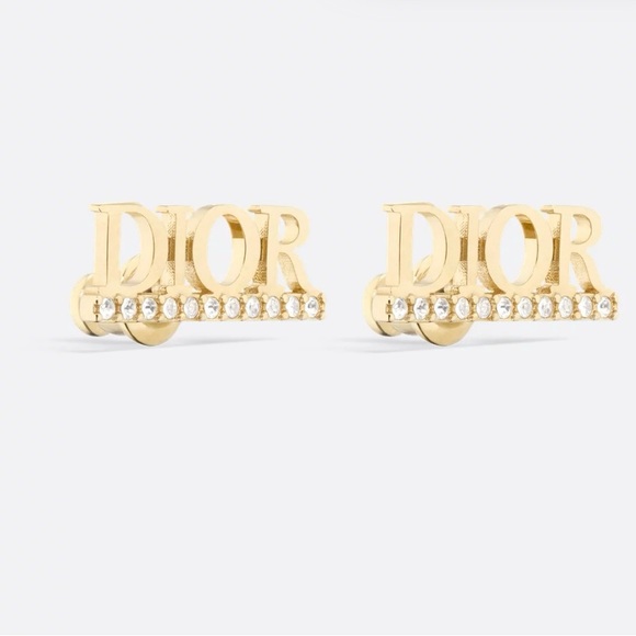 Like new Dior Gold and Silver Crystal Earrings - Picture 5 of 15